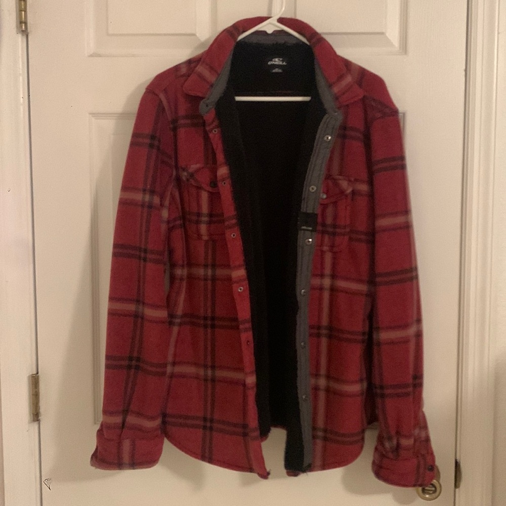 O’Neill unisex sz md snap button fleece!